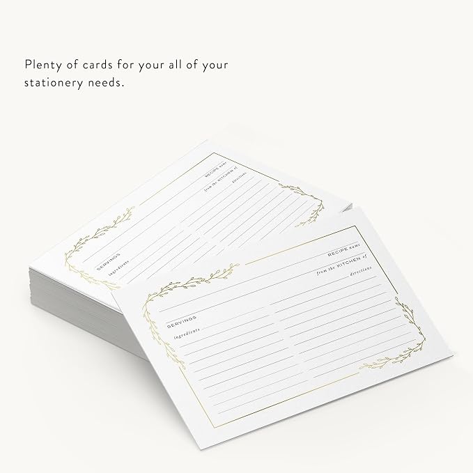 Dashleigh Gold Foil Recipe Cards - Image 6