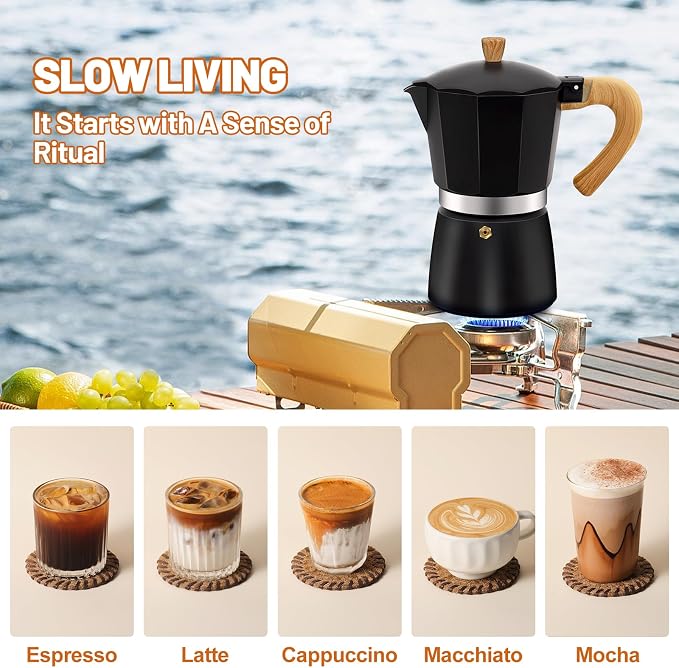 3 Cup Aluminum Espresso Stovetop Moka Pot Express Coffee Maker Percolator - Image 7