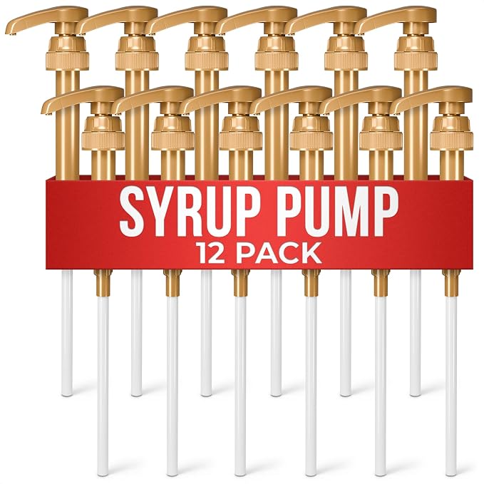 12 Pcs Coffee Syrup Pump Dispenser by ALPENKOK