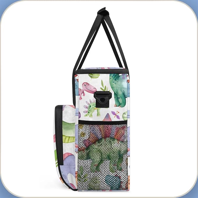 Dinosaur Funny Dino Coffee Maker Carring Bag, Large Insulated Storage Organizer - Image 4