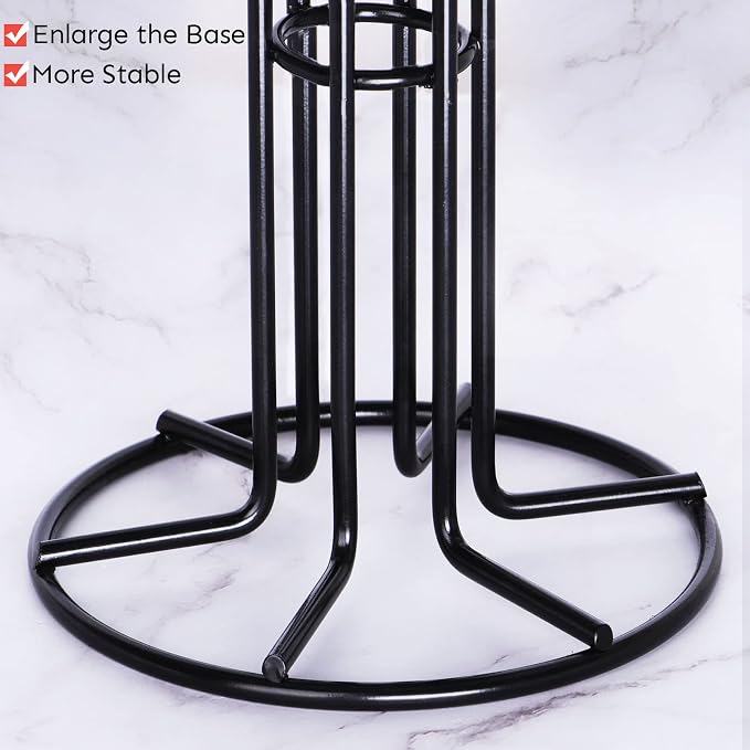 HULISEN Mug Tree for Large Cups, Counter Coffee Mug Holder - Image 4