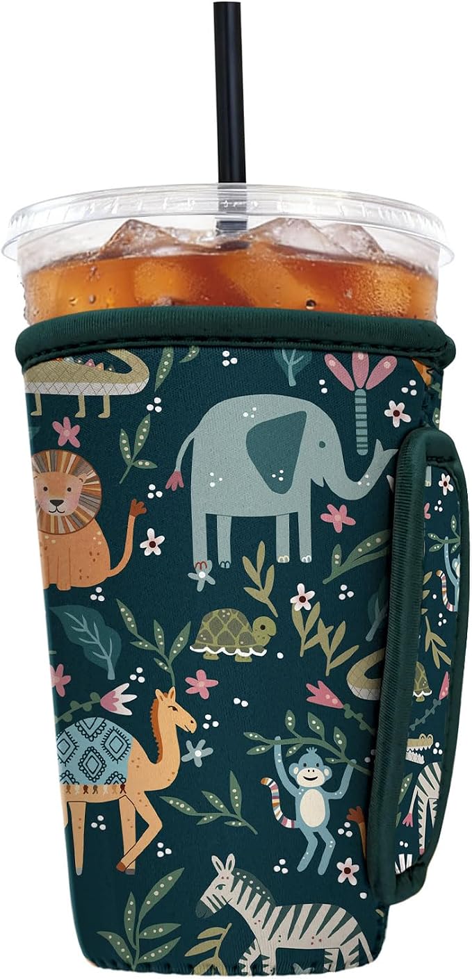 Reusable Insulated Neoprene Iced Coffee Sleeve by Cavllson