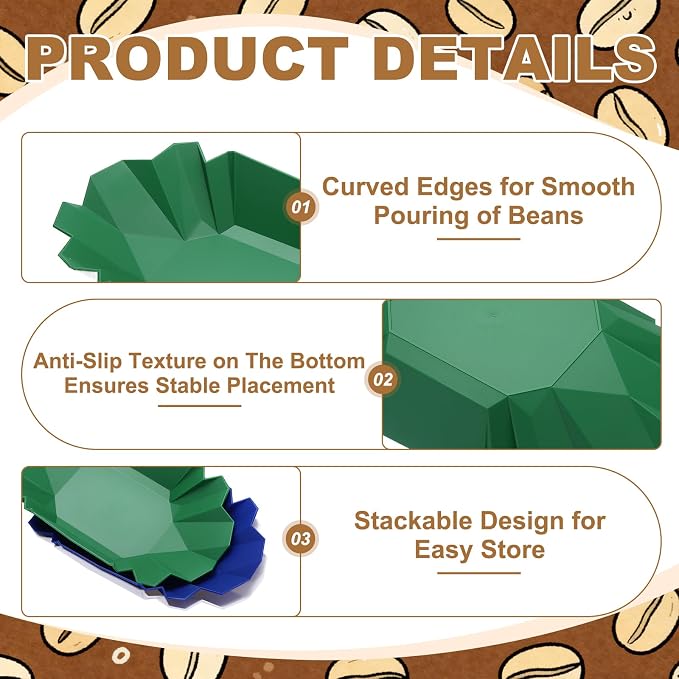 uxcell Coffee Beans Sample Tray, 260g Coffee Beans Display Dish Reusable - Image 3