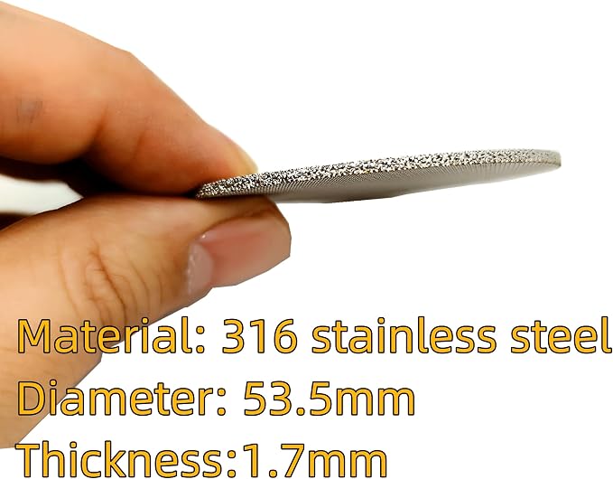 2 Packs Espresso Puck Screen 53.5mm, Reusable 1.7mm Thickness 150μm 316 - Image 5
