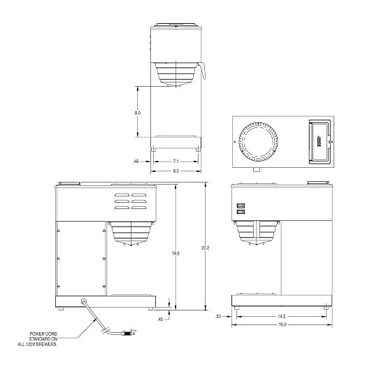 BUNN 33200.0015 VPR-2GD 12-Cup Pourover Commercial Coffee Brewer - Image 4
