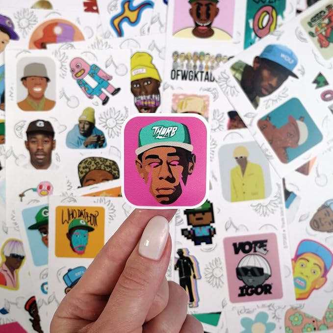 100 Pcs Cherry, Odd Stickers, American Rapper Decals - Image 4