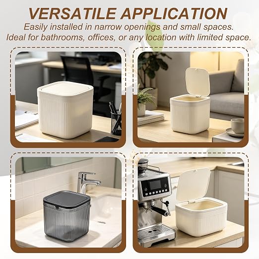 uxcell Small Desktop Trash Can - Image 6