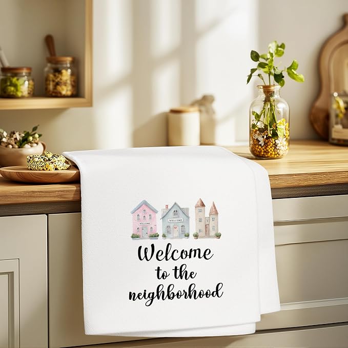 Housewarming Towels Gifts for Women Men, Neighbo Towels Gifts, Welcome to The - Image 3