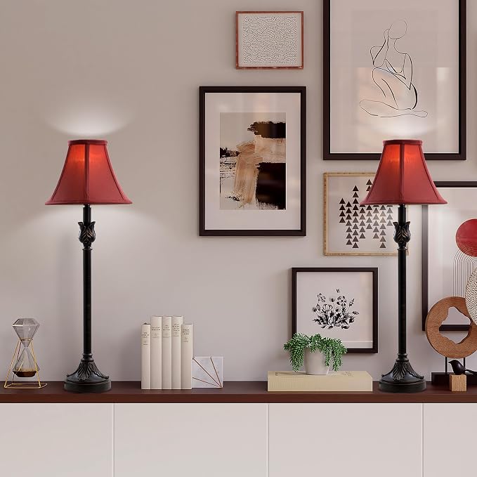 Catalina Lighting Brenda Buffet Table Lamps, Desk Lamp - Image 4