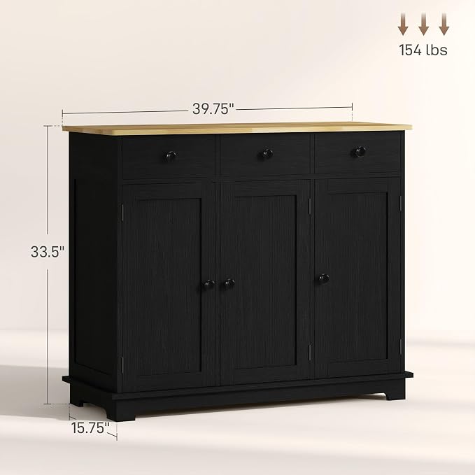 HOMCOM Sideboard Buffet Cabinet - Image 3