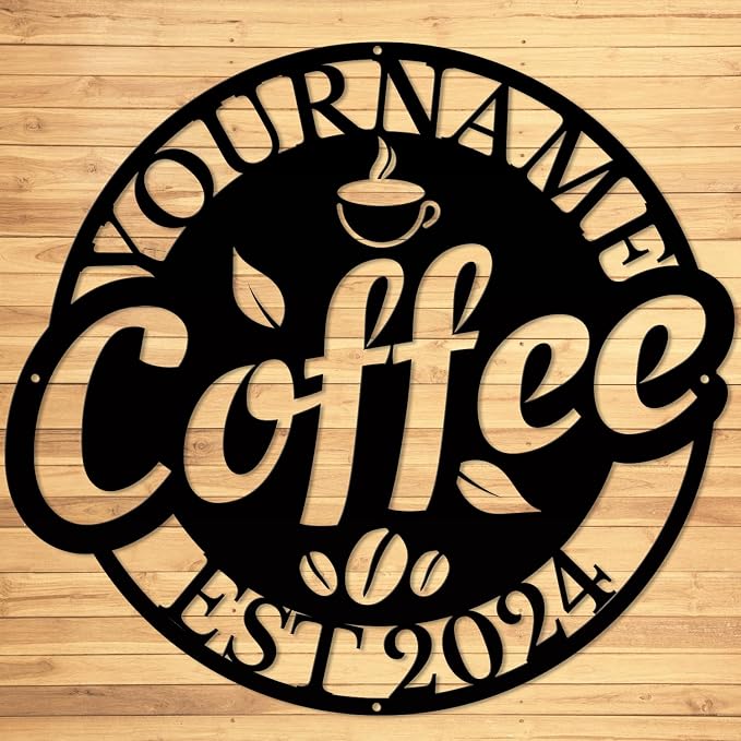 Custom Metal Coffee Bar Signs - Image 2