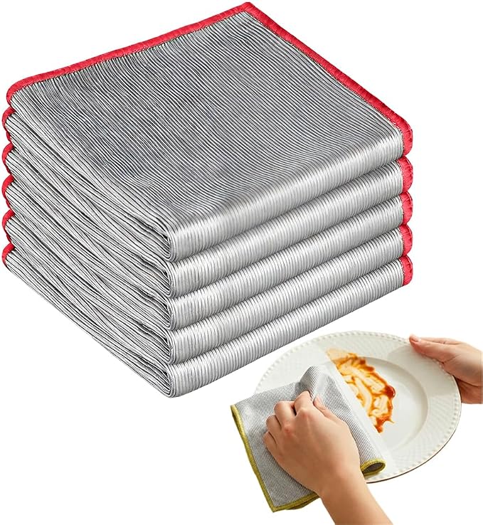 6 Pack Glass Polishing Cloth, Streak Free Cleaning Cloth, Wine Glass Polishing by YTXOX