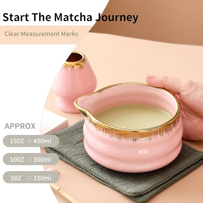 7-Piece Matcha Set: Matcha Bowl + Bamboo Whisk Kit, Ceremonial Matcha Whisk - Image 6