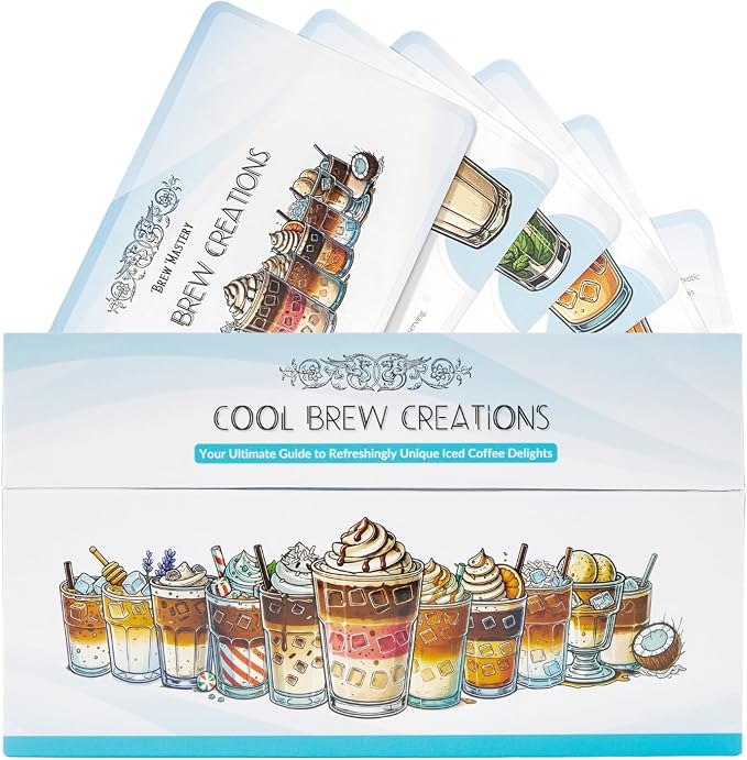 Cool Brew Creations: Iced Coffee Recipe Cards by BrewMasteryLLC