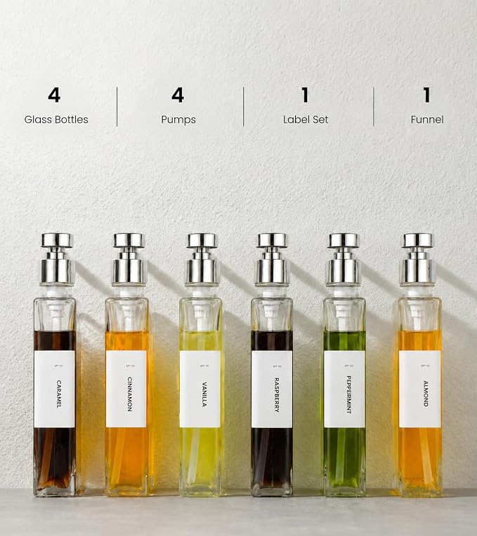 Glass Coffee Syrup Dispensers - Image 2