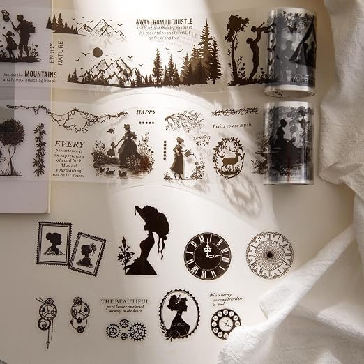 Vintage Silhouette PET Tape Set - Image 7