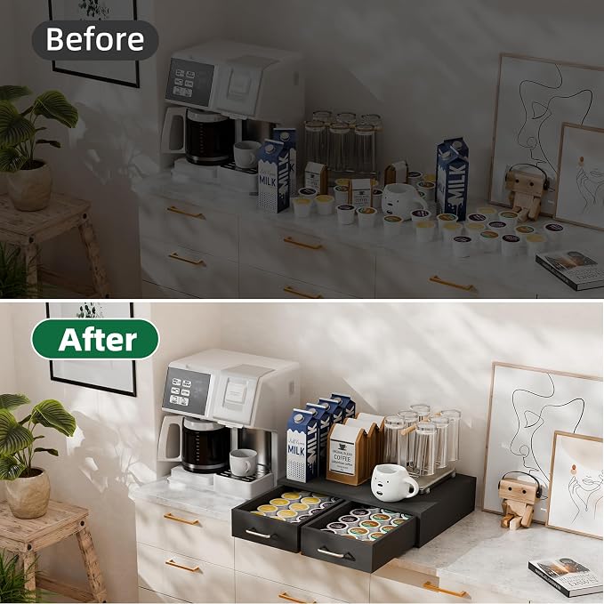 Simple Trending K Cup Organizer Coffee Pod Storage Box, Tea Organizer Holder - Image 7