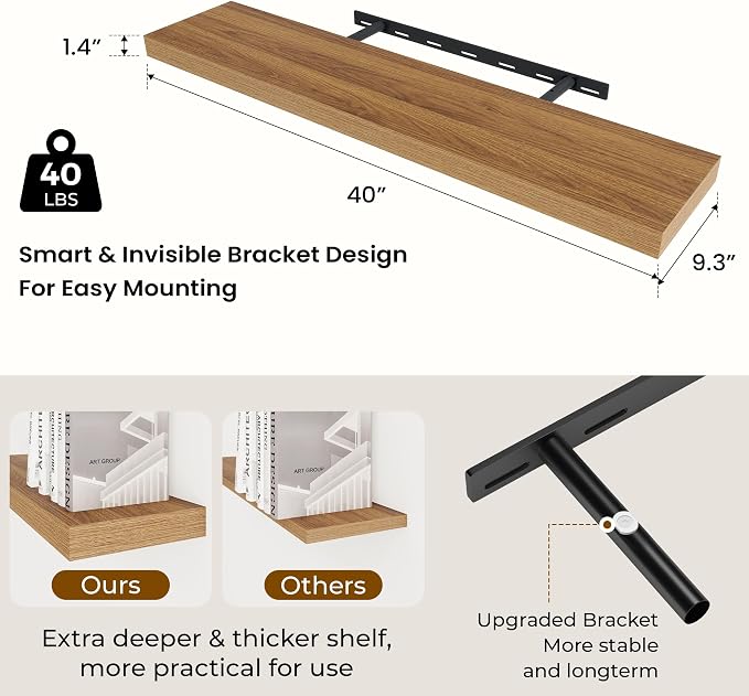 Dreamland 40 Inches Floating Shelves - Image 3