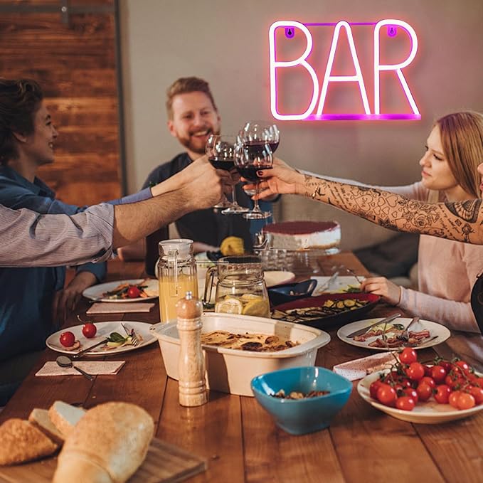 Neon Bar Signs For Home Bar, Led Party Wall Decor Usb Powered Man Cave Neon - Image 4