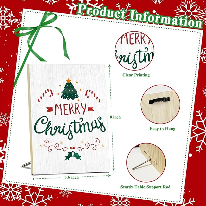 Merry Christmas Signs for Wall Decorations - Image 2