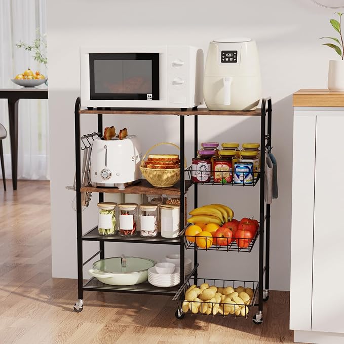 HapiRm Rolling Kitchen Microwave Cart by HapiRm