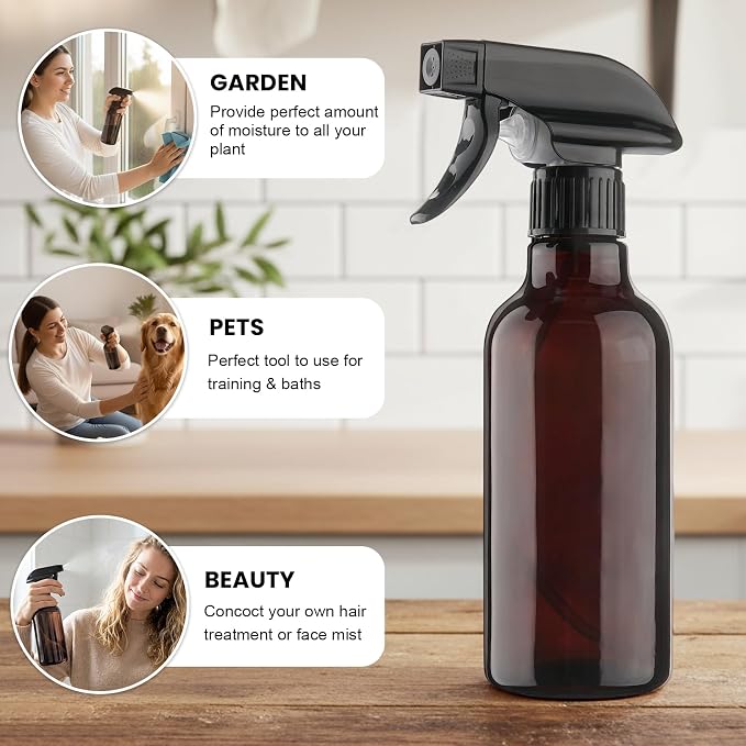 Glass Spray Bottles 12oz Empty Spray Bottle Mist/Stream Spraying Small - Image 6