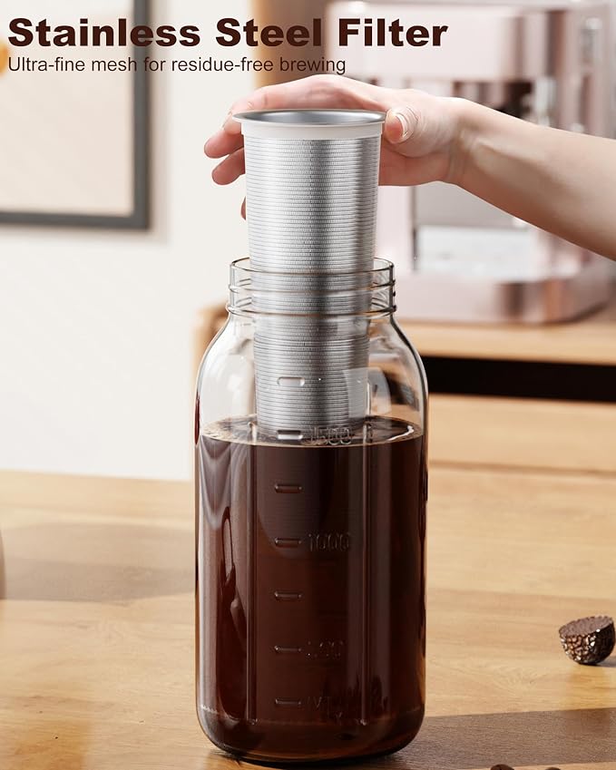 Cold Brew Coffee Maker 64oz, Iced Coffee Maker - Image 4