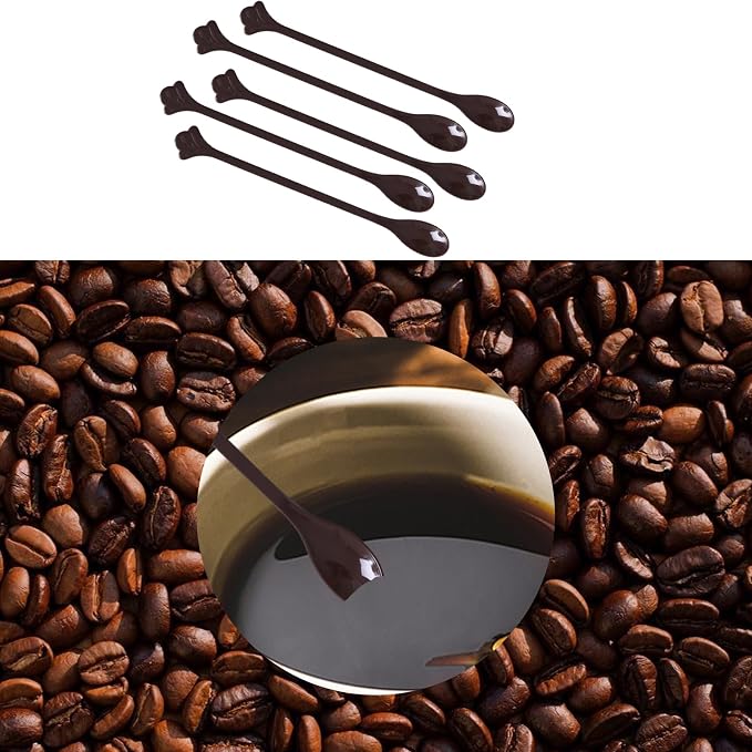 200 Pcs Coffee Cocktail Stirrer Stick Spoon Disposable Plastic Mini Stir Cup - Image 3