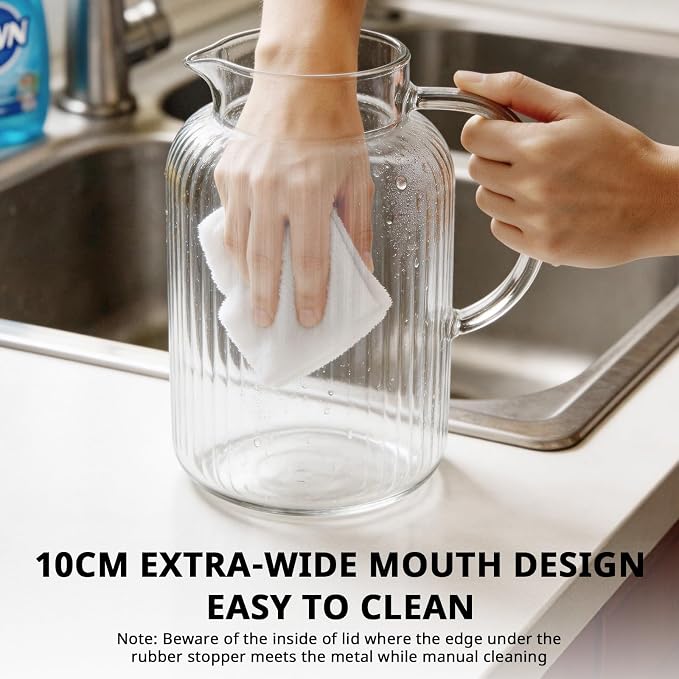 Bivvclaz 1 Gallon Glass Pitcher - Image 3