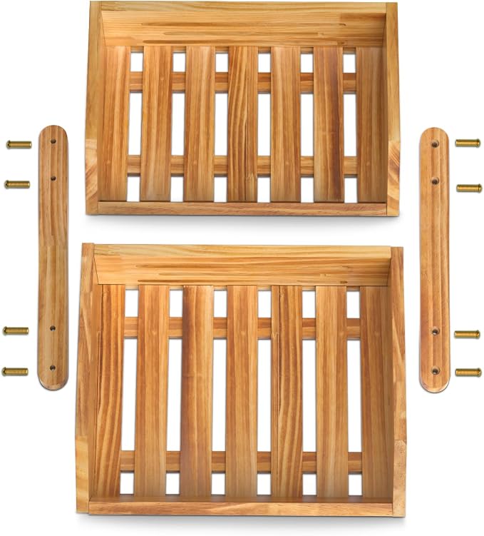 G.a HOMEFAVOR Fruit Basket: 2-Tier Pine Wood Fruit Bowl - Image 6