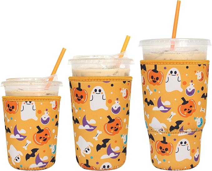 3 Pack Reusable Iced Coffee Sleeves by Xumbtvs