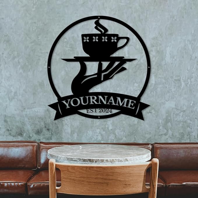 Custom Metal Coffee Bar Signs - Image 5