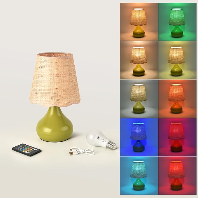 Ziqqeelam Cordless Table Lamp Rechargeable, Battery Operated Small Table Lamp by Unknown