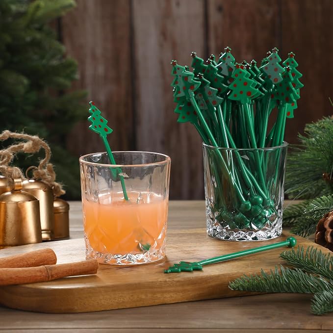 Chengu 100 Pcs Winter Drink Stirrers Xmas Stir Sticks Bulk Holiday Coffee - Image 3