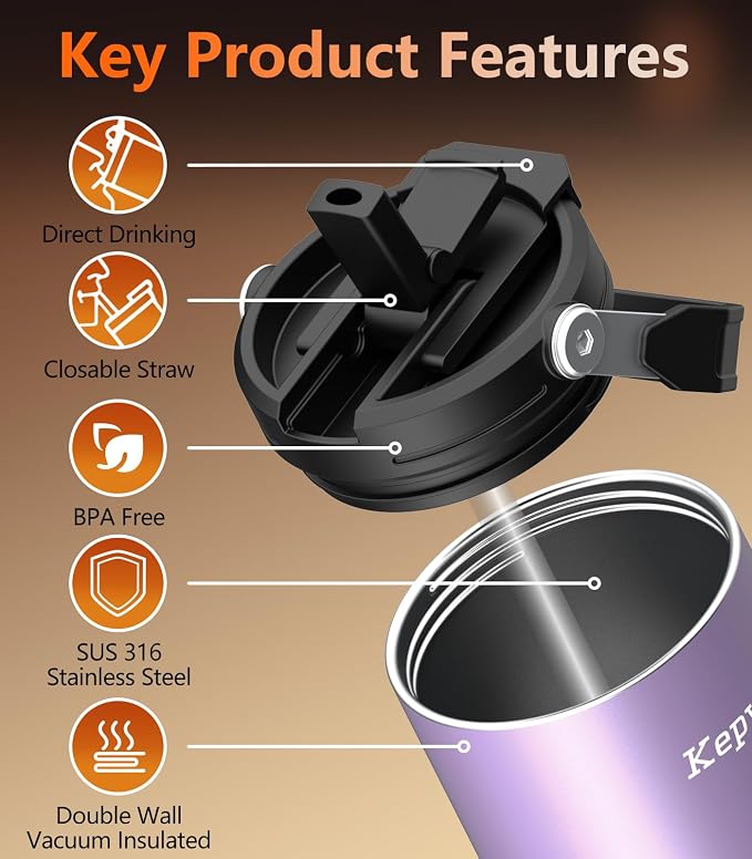 Kepwam Heated Coffee Mug Rechargeable T3, 20oz Self-Heating Travel Mug - Image 6