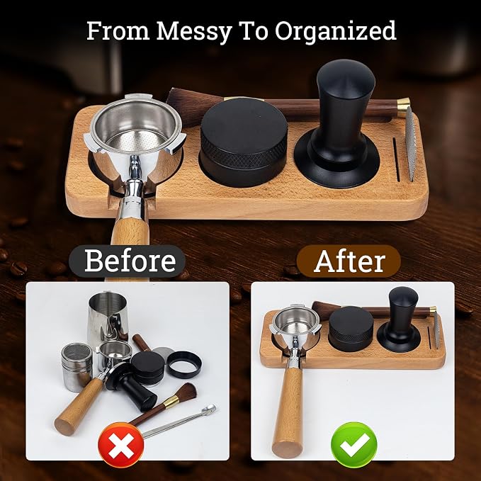 29PCS Espresso Accessories Kit, 51mm Espresso Tamper Tools, Includes Wood - Image 2