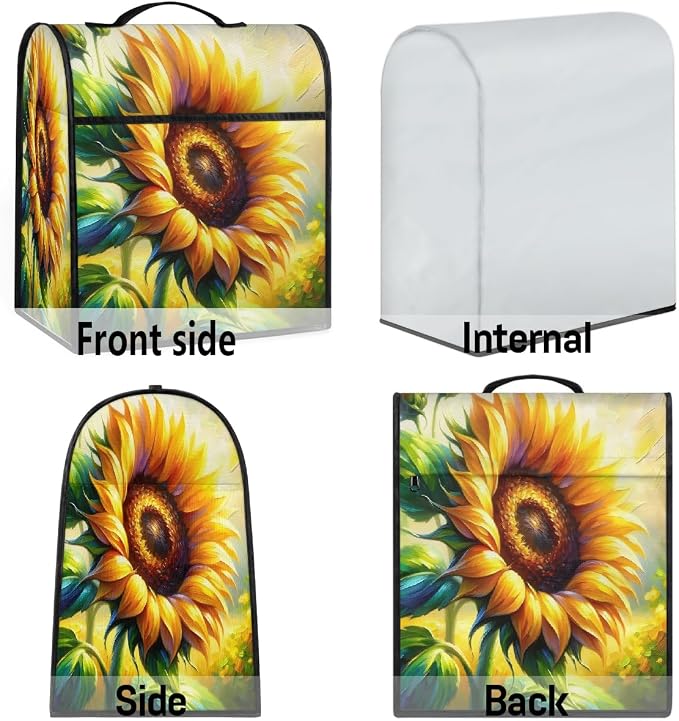 Sunflower Kitchen Aid Mixer Cover Compatible Stand Mixer Dust Cover | Painting - Image 7