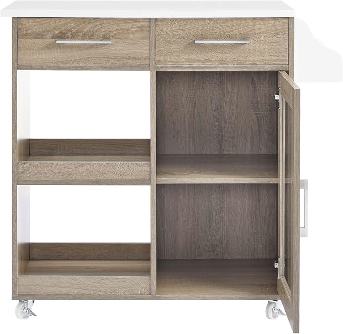 Modway Culinary Rolling Kitchen Cart - Image 5