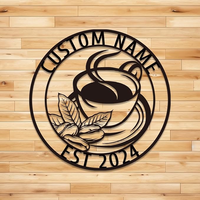 Personalized Coffee Bar Sign, Coffee Sign by RealizeEveryone%E2%80%99sCreation