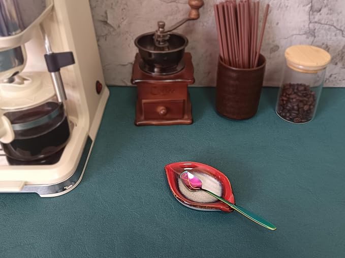 Coffee Spoon and Rest for Coffee Bar Accessories, Small Spoon Rest for Coffee - Image 3