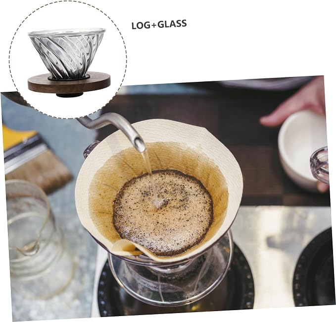 SHINEOFI 1Pc Reusable Coffee Pot Funnel Smoke Grey Coffee Strainer - Image 5
