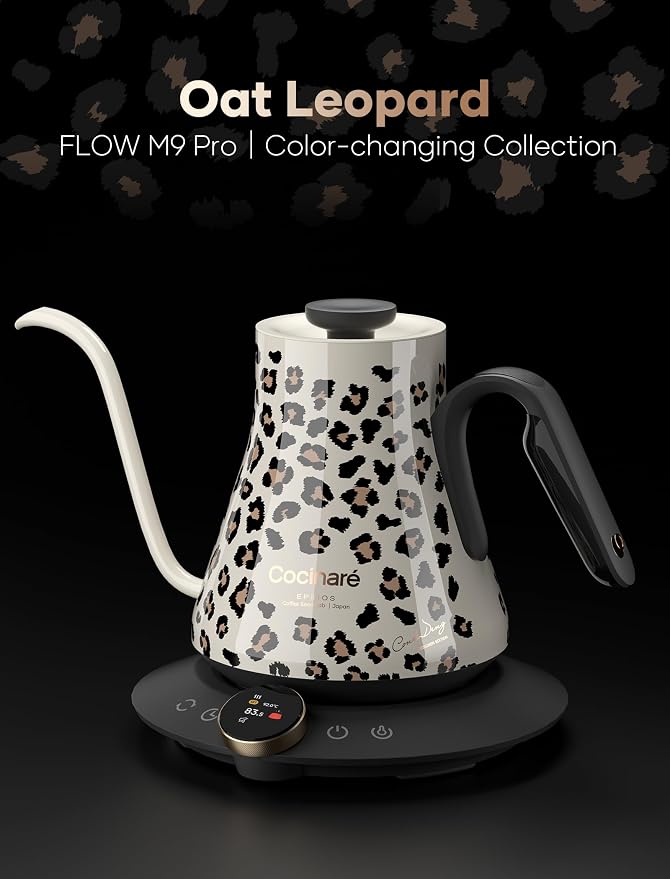 Cocinare Gooseneck Electric Kettle, ±0.5°F Precise Temperature Control - Image 3