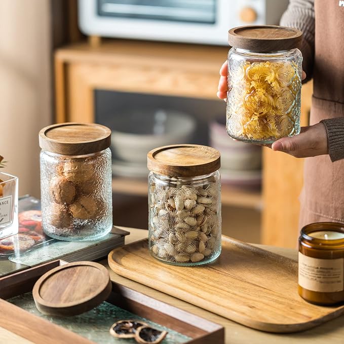 Vintage Glass Kitchen Storage Counter Jar, & Pantry, - Image 3