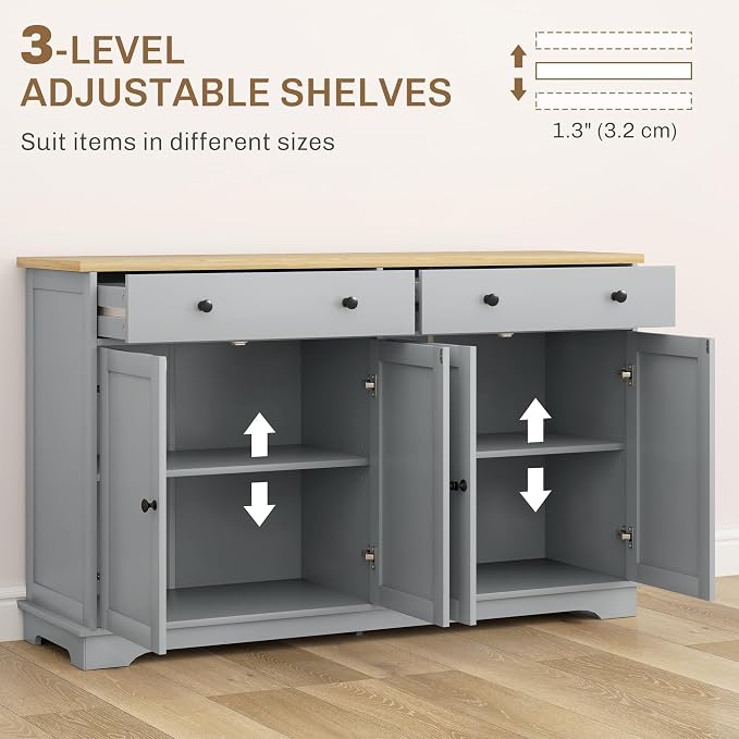 HOMCOM Sideboard Buffet Cabinet - Image 5