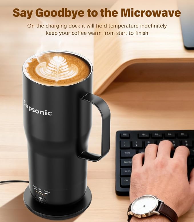 Supsonic - Smart Heated Coffee Mug, 20oz Rechargeable Self Heating Mug - Image 3