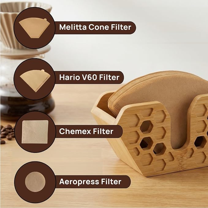 Bamboo Coffee Filter Holder - Image 3