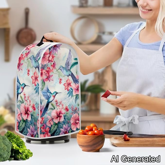Hummingbird Floral Blender Dust Covers - Image 3