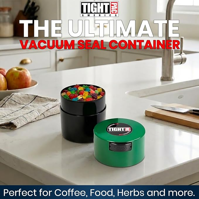Tightvac - Premium Airtight Herb Storage Container - Holds ½ oz to 3 ounces - - Image 2