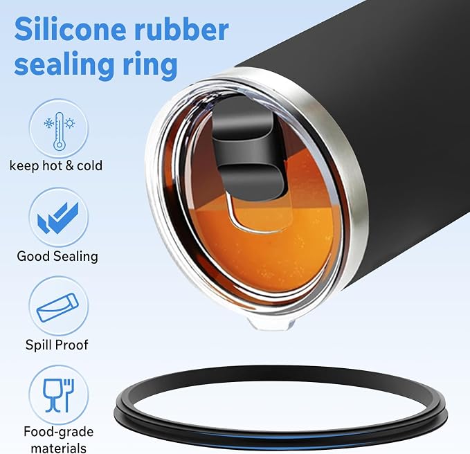 20 oz Tumbler Lid, 3 Pack Magnetic Slider Replacement Lids - Image 5