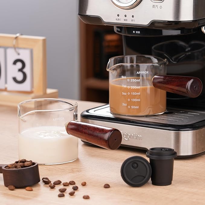 250ML/8.5OZ Measuring Cup Espresso Shot Glasses Double Spouts Large Coffee Cup - Image 5